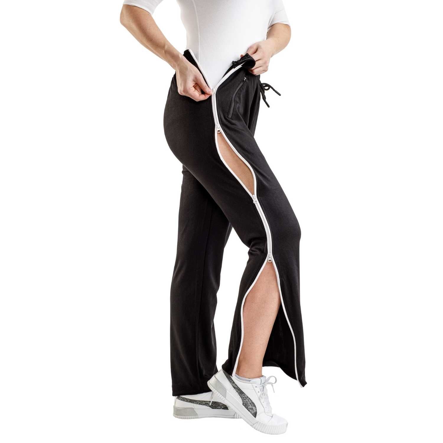 Suprima 4550 009, RehaFlex Therapiehose mit 4-wege Reissverschluss - schwarz, Gr. S-XXL